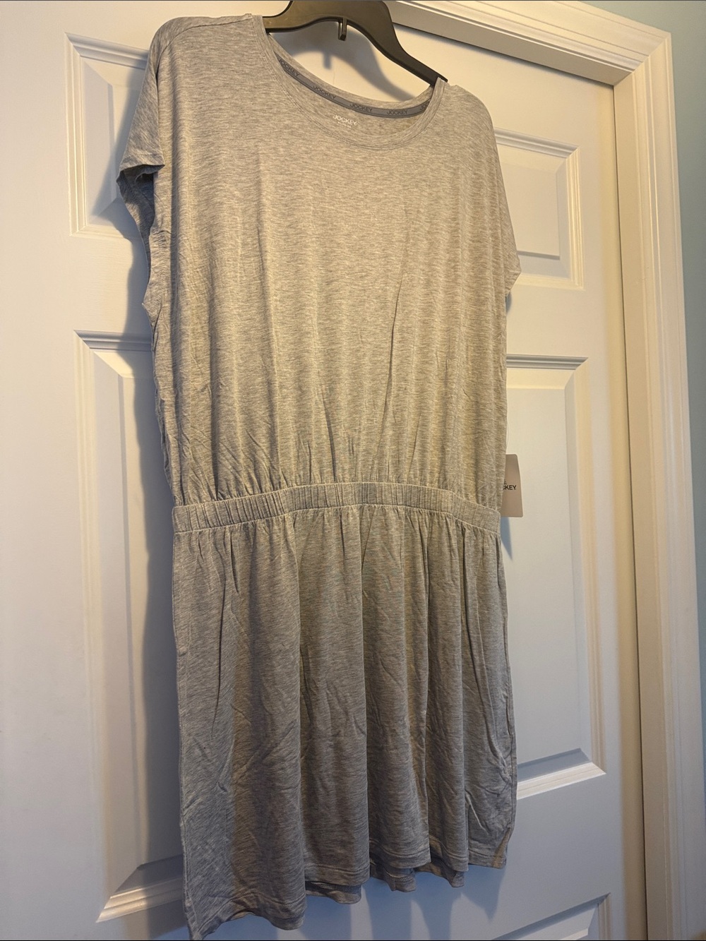 Jockey Women’s Gray soft Elastic-Waist Dress NIP.. multiple sizes XL, 1X, 2X